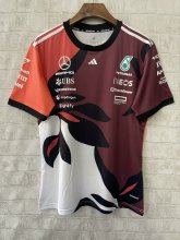 F1 Mercedes-Benz Red Short Sleeve Racing Suit 2025