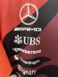 F1 Mercedes-Benz Red Short Sleeve Racing Suit 2025