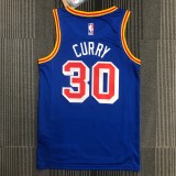 Golden State Warriors Blue Retro #30 CURRY  1:1 Quality NBA Season Jerseys 75 Year