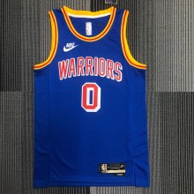 Golden State Warriors Blue Retro #0 PAYTON II 1:1 Quality NBA Season Jerseys 75 Year