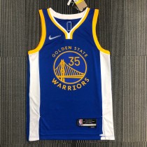 Golden State Warriors Blue V-Neck #35 DURANT 1:1 Quality NBA Season Jerseys 75 Year