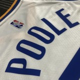 Golden State Warriors White V-Neck #3 POOLE 1:1 Quality NBA Season Jerseys  75 Year