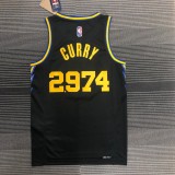 Golden State Warriors Black City Edition #2974 CURRY 1:1 Quality NBA Season Jerseys  2022