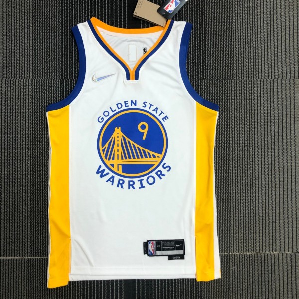 Golden State Warriors White V-Neck #9 IGUODALA 1:1 Quality NBA Season Jerseys  75 Year