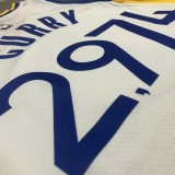 Golden State Warriors White V-Neck #2974 CURRY 1:1 Quality NBA Season Jerseys  75 Year