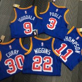 Golden State Warriors Blue Retro #30 CURRY  1:1 Quality NBA Season Jerseys 75 Year