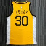 Golden State Warriors Yellow V-Neck Reward Edition #30 CURRY 1:1 Quality NBA Season Jerseys  2018