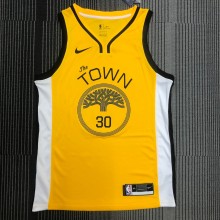 Golden State Warriors Yellow V-Neck Reward Edition #30 CURRY 1:1 Quality NBA Season Jerseys  2018