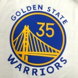 Golden State Warriors White V-Neck #35 DURANT 1:1 Quality NBA Season Jerseys  75 Year