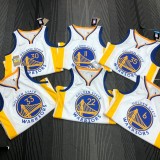 Golden State Warriors White V-Neck #11 THOMPSON 1:1 Quality NBA Season Jerseys  75 Year