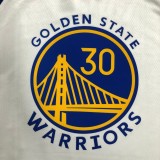 Golden State Warriors White V-Neck #30 CURRY 1:1 Quality NBA Season Jerseys  75 Year