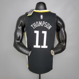 Golden State Warriors Black V-Neck City  Edition   #11 THOMPSON 1:1 Quality NBA Season Jerseys 2019