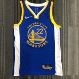 Golden State Warriors Blue V-Neck  #22 WIGGINS 1:1 Quality NBA Season Jerseys  75 Year