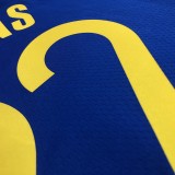 Golden State Warriors Blue V-Neck  #22 WIGGINS 1:1 Quality NBA Season Jerseys  75 Year