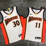 Golden State Warriors  V-neck White #11 THOMPSON  1:1 Quality NBA Season Jerseys 2009-2010