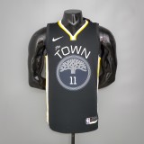 Golden State Warriors Black V-Neck City  Edition   #11 THOMPSON 1:1 Quality NBA Season Jerseys 2019