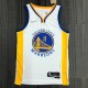 Golden State Warriors White V-Neck #11 THOMPSON 1:1 Quality NBA Season Jerseys  75 Year