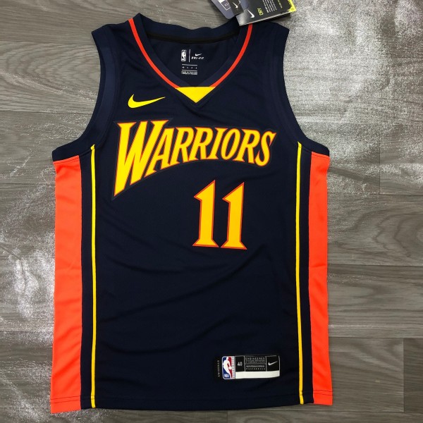 Golden State Warriors  Blue Rookie #11 THOMPSON  1:1 Quality NBA Season Jerseys