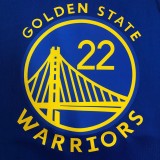 Golden State Warriors Blue V-Neck  #22 WIGGINS 1:1 Quality NBA Season Jerseys  75 Year