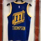 Golden State Warriors Blue Tram City Edition #11 THOMPSON 1:1 Quality NBA Season Jerseys 2021
