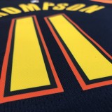 Golden State Warriors  V-neck Black City  Edition #11 THOMPSON   1:1 Quality NBA Season Jerseys 2021