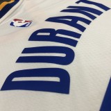Golden State Warriors White V-Neck  #35  DURANT 1:1 Quality NBA Season Jerseys 2020