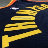 Golden State Warriors  V-neck Black City  Edition #11 THOMPSON   1:1 Quality NBA Season Jerseys 2021
