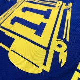 Golden State Warriors Blue Tram City Edition #11 THOMPSON 1:1 Quality NBA Season Jerseys 2021