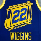 Golden State Warriors Blue Tram City Edition #22 WIGGINS 1:1 Quality NBA Season Jerseys 2021
