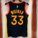 Golden State Warriors  V-neck Black City  Edition #33 WISEMAN 1:1 Quality NBA Season Jerseys 2021