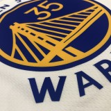 Golden State Warriors White V-Neck  #35  DURANT 1:1 Quality NBA Season Jerseys 2020