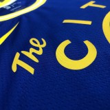 Golden State Warriors Blue Tram City Edition #35 DURANT 1:1 Quality NBA Season Jerseys 2021
