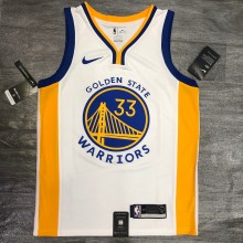 Golden State Warriors White V-Neck  #33 WISEMAN 1:1 Quality NBA Season Jerseys 2020