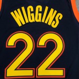 Golden State Warriors  V-neck Black City  Edition #22 WIGGINS 1:1 Quality NBA Season Jerseys 2021