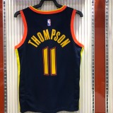 Golden State Warriors  V-neck Black City  Edition #11 THOMPSON   1:1 Quality NBA Season Jerseys 2021