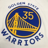 Golden State Warriors White V-Neck  #35  DURANT 1:1 Quality NBA Season Jerseys 2020