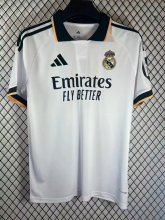 Real Madrid Polo Fans  White 1:1 Quality Soccer Jersey  26-27