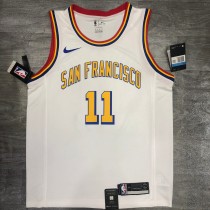 Golden State Warriors White San Francisco #11 THOMPSON 1:1 Quality NBA Season Jerseys