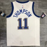 Golden State Warriors White  #11 THOMPSON   1:1 Quality NBA Season Jerseys