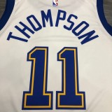 Golden State Warriors White  #11 THOMPSON   1:1 Quality NBA Season Jerseys