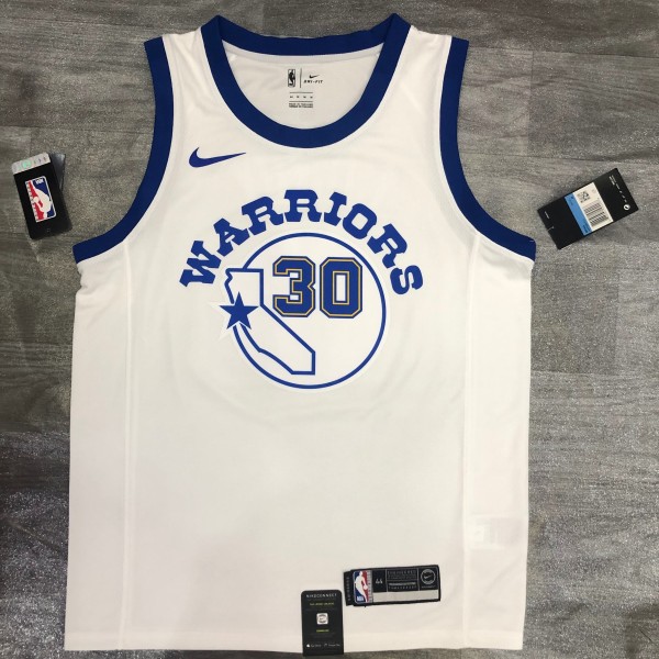 Golden State Warriors White  #30 CURRY 1:1 Quality NBA Season Jerseys