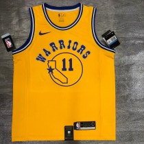 Golden State Warriors Yellow  #11  THOMPSON  1:1 Quality NBA Season Jerseys