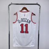 Chicago Bulls White  #11 DEROZAN  1:1 Quality NBA  Season Jerseys  2023
