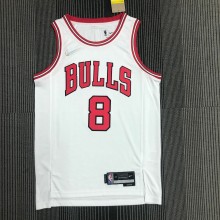 Chicago Bulls White #8 LAVINE 1:1 Quality NBA  Season Jerseys  75 Year