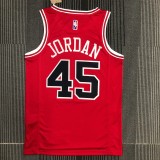 Chicago Bulls Red #45 JORDAN 1:1 Quality NBA  Season Jerseys  75 Year