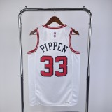 Chicago Bulls White  #33 PIPPEN 1:1 Quality NBA  Season Jerseys  2023