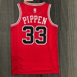 Chicago Bulls Red #33 PIPPEN 1:1 Quality NBA  Season Jerseys  75 Year
