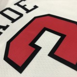 Chicago Bulls White #3 WADE 1:1 Quality NBA  Season Jerseys  75 Year