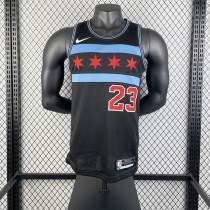 Retro Chicago Bulls  City Edition Black #23 JORDAN 1:1 Quality NBA  Season Jerseys 2019