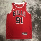 Chicago Bulls Red #91 RODMAN 1:1 Quality NBA  Season Jerseys  2023